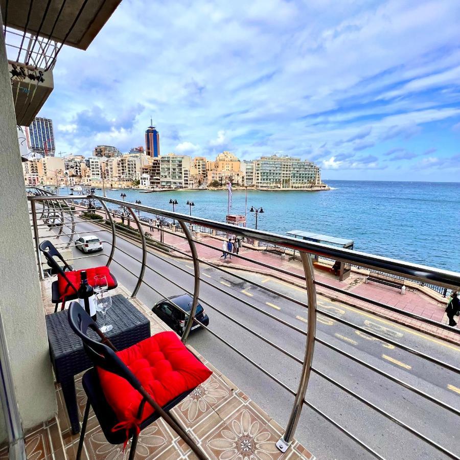 F2 - Lovely Two Bedrooms Flat Sea View, St Julians Saint Julian's Exterior photo
